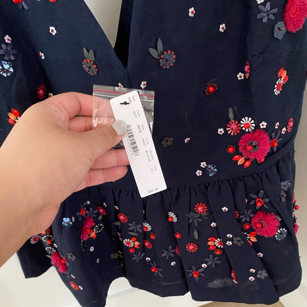 JCREW EMBELLISHED TOP NWT - Picture 2 of 4